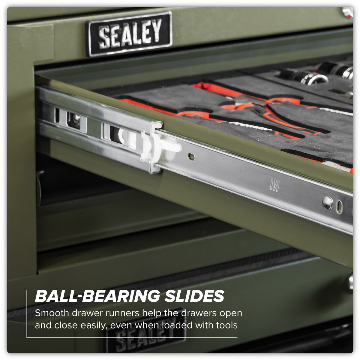 Superline PRO Mid-Box Tool Chest 2 Drawer - Khaki AP26029TK