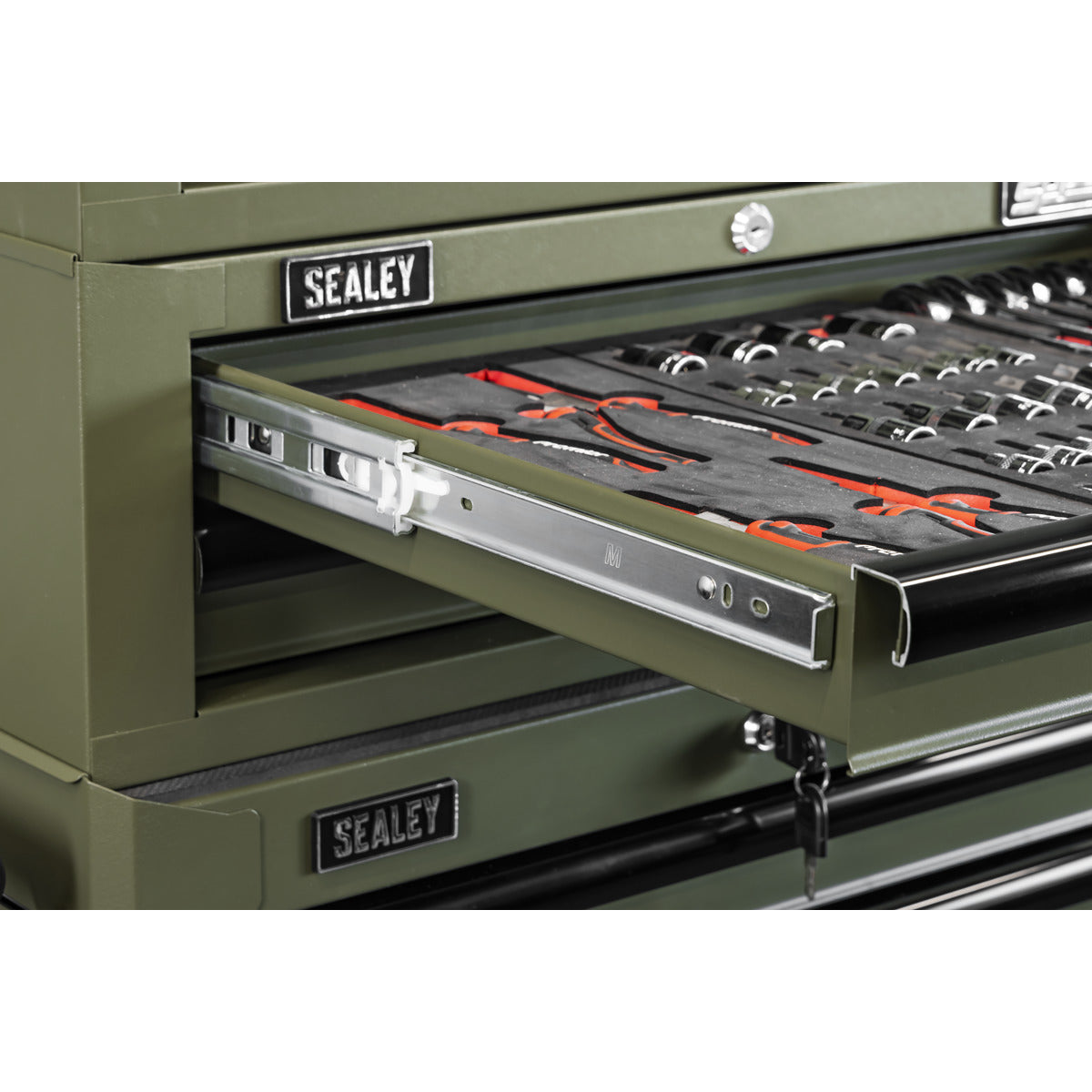 Superline PRO Mid-Box Tool Chest 2 Drawer - Khaki AP26029TK