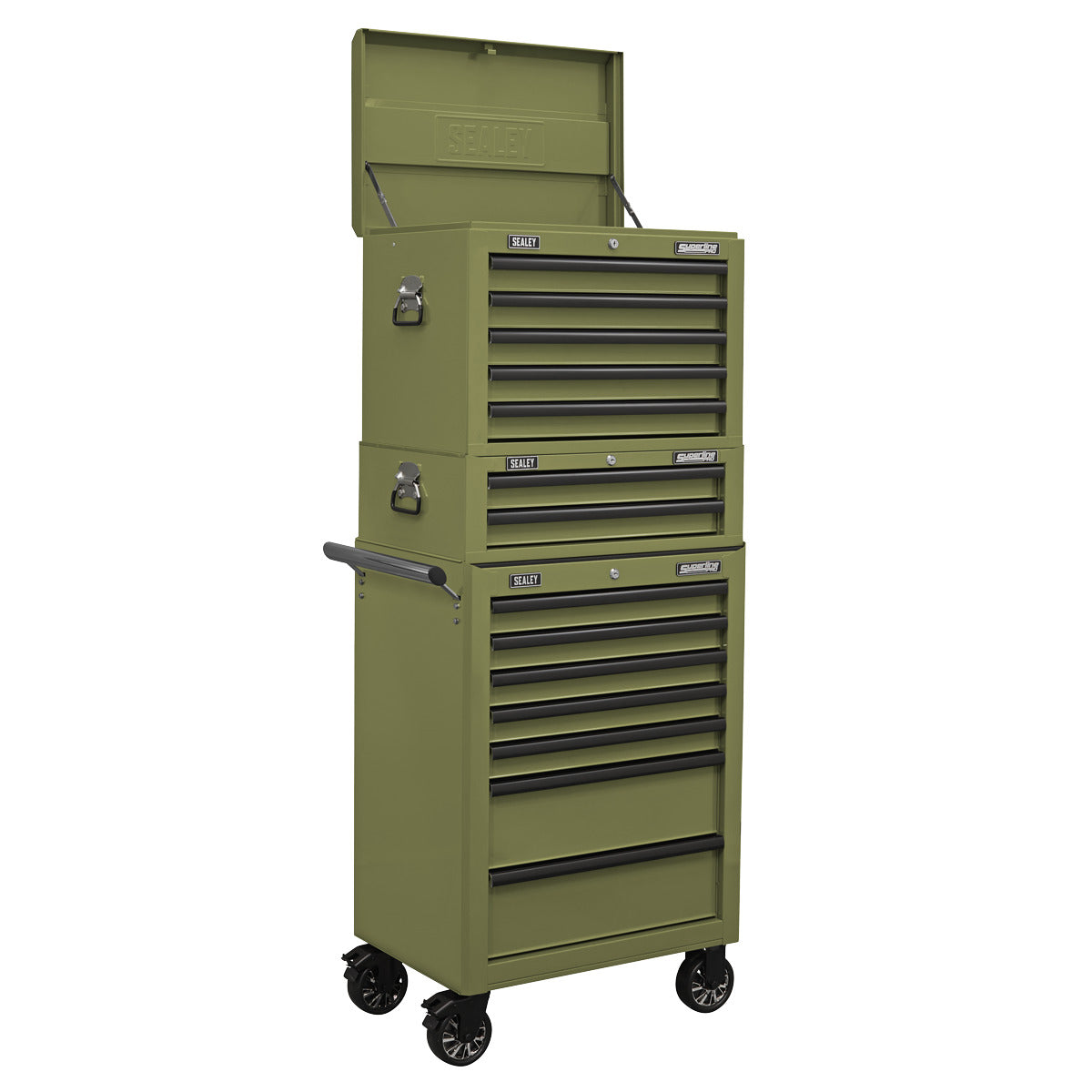 Superline PRO Mid-Box Tool Chest 2 Drawer - Khaki AP26029TK