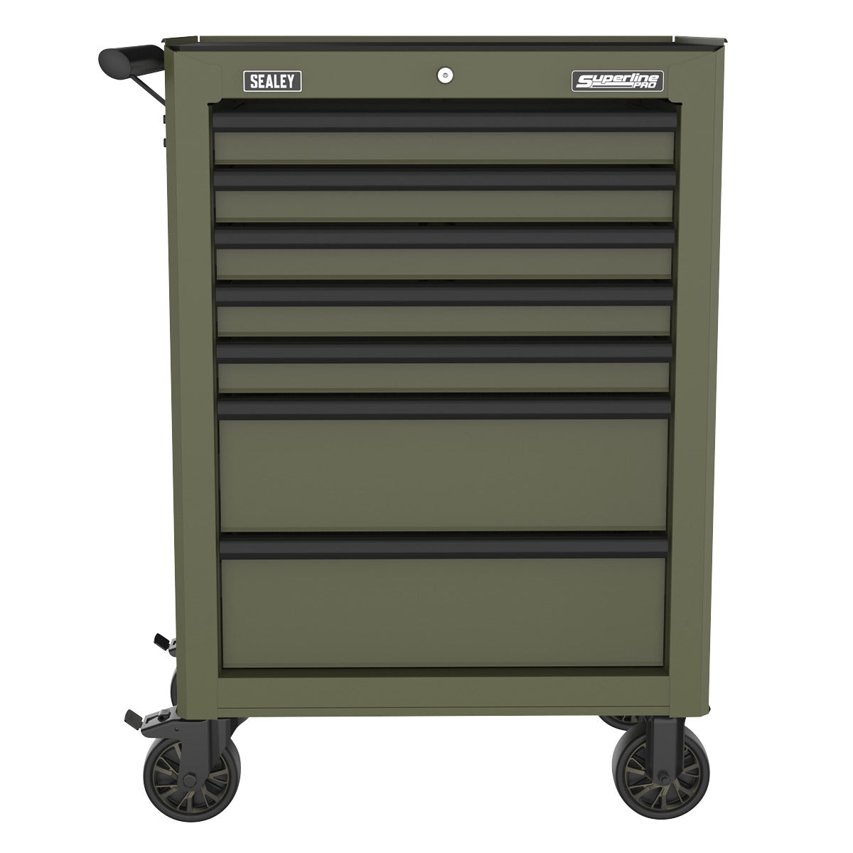 Superline PRO Heavy-Duty Rollcab 7 Drawer - Khaki AP26479TK