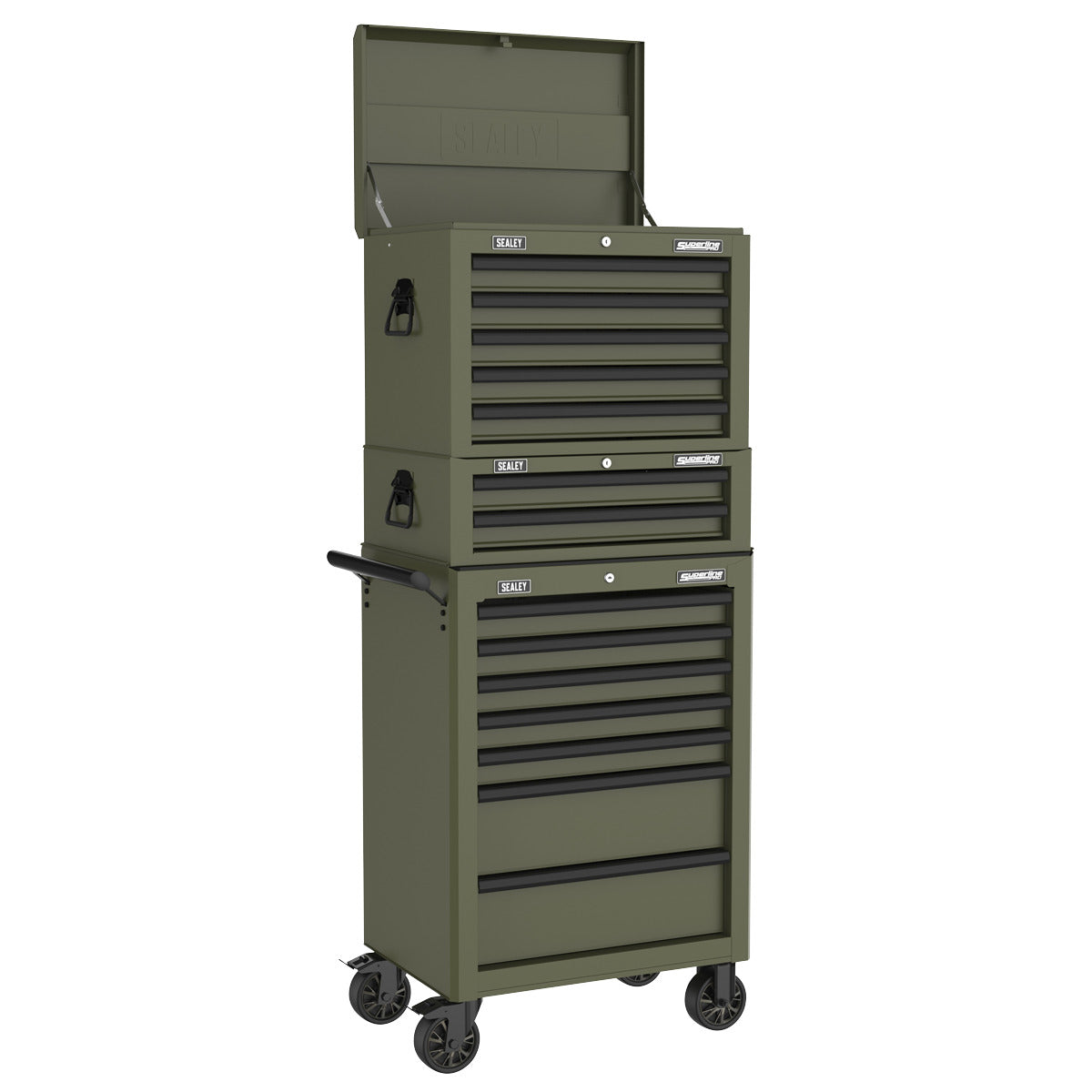 Superline PRO Heavy-Duty Rollcab 7 Drawer - Khaki AP26479TK