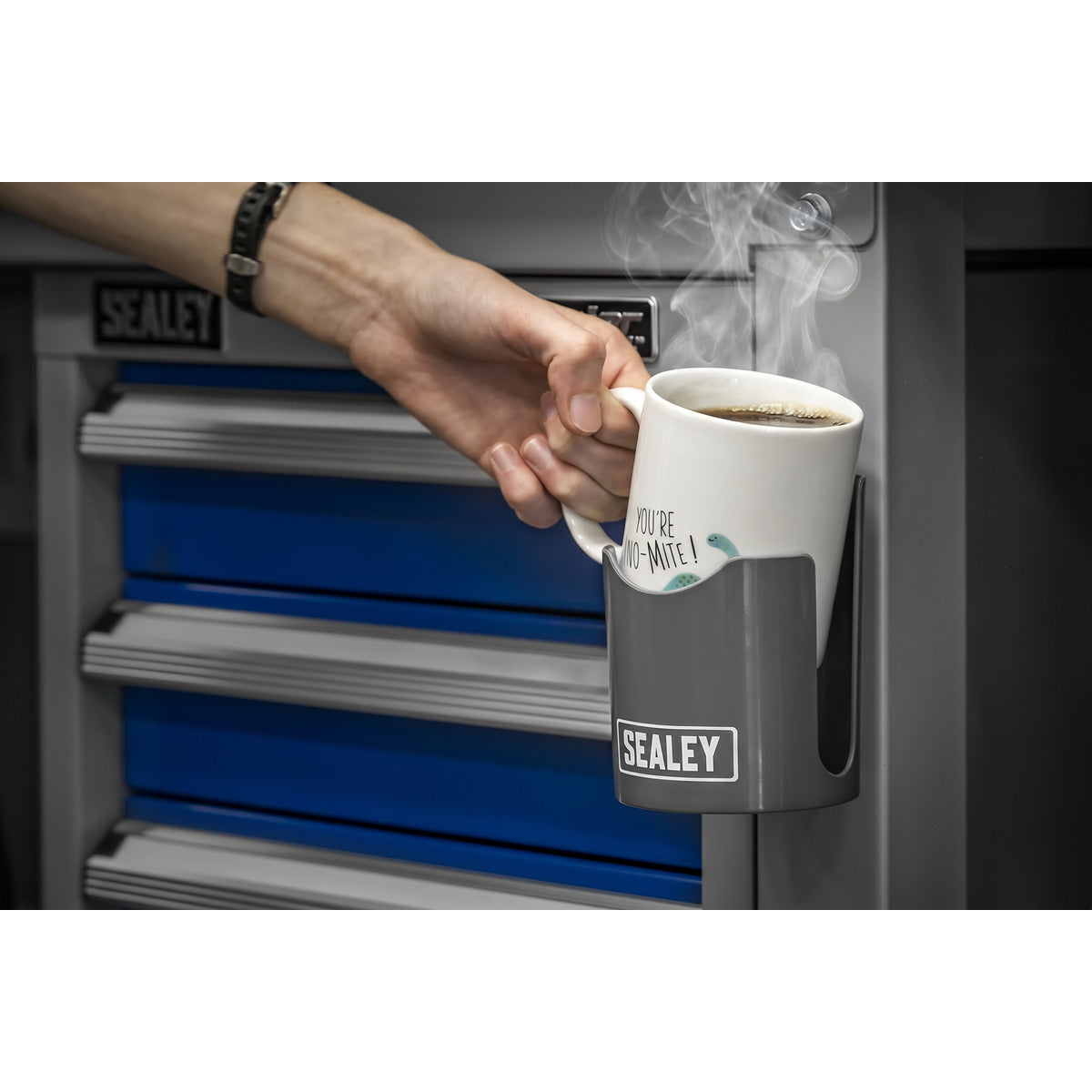 Sealey Magnetic Cup/Can Holder - Grey APCHG
