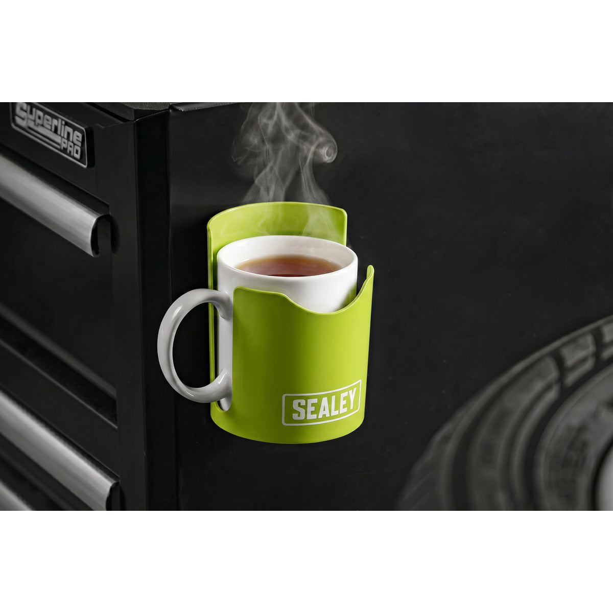 Sealey Magnetic Cup/Can Holder - Green APCHHV