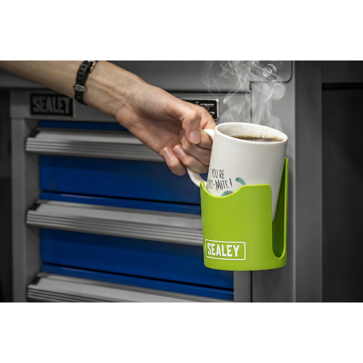 Sealey Magnetic Cup/Can Holder - Green APCHHV