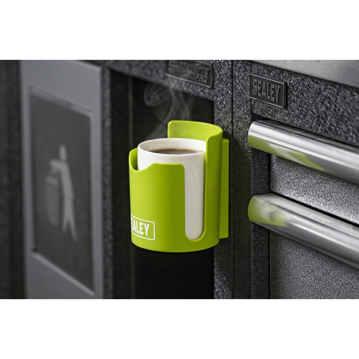 Sealey Magnetic Cup/Can Holder - Green APCHHV