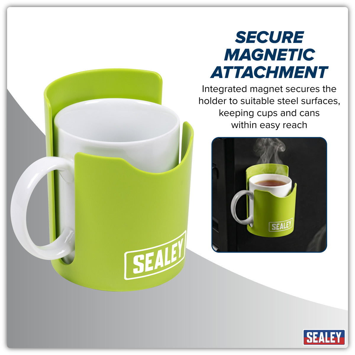 Sealey Magnetic Cup/Can Holder - Green APCHHV