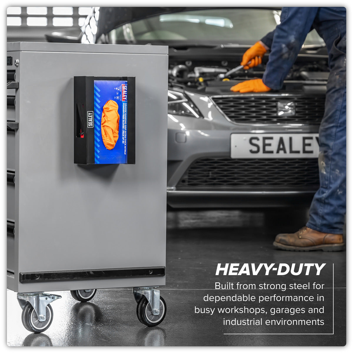 Sealey Magnetic Glove Dispenser - Black APGDB