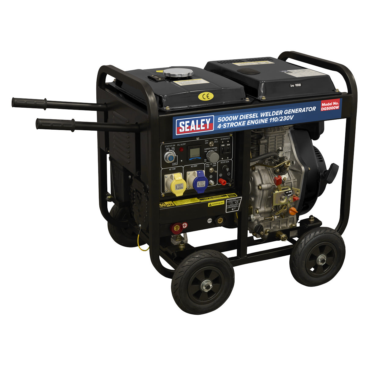 Sealey 5000W Diesel Welder Generator 4-Stroke Engine 110/230V DG5000W