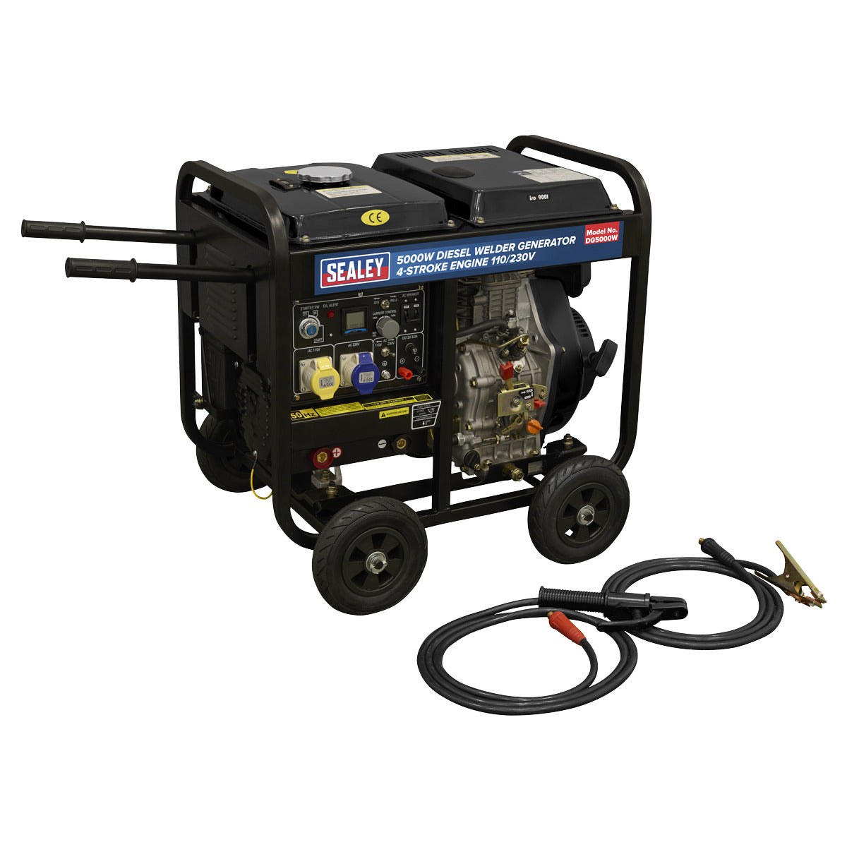 Sealey 5000W Diesel Welder Generator 4-Stroke Engine 110/230V DG5000W