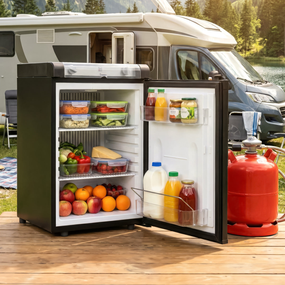 Dellonda 3-Way Fridge 60L DL159