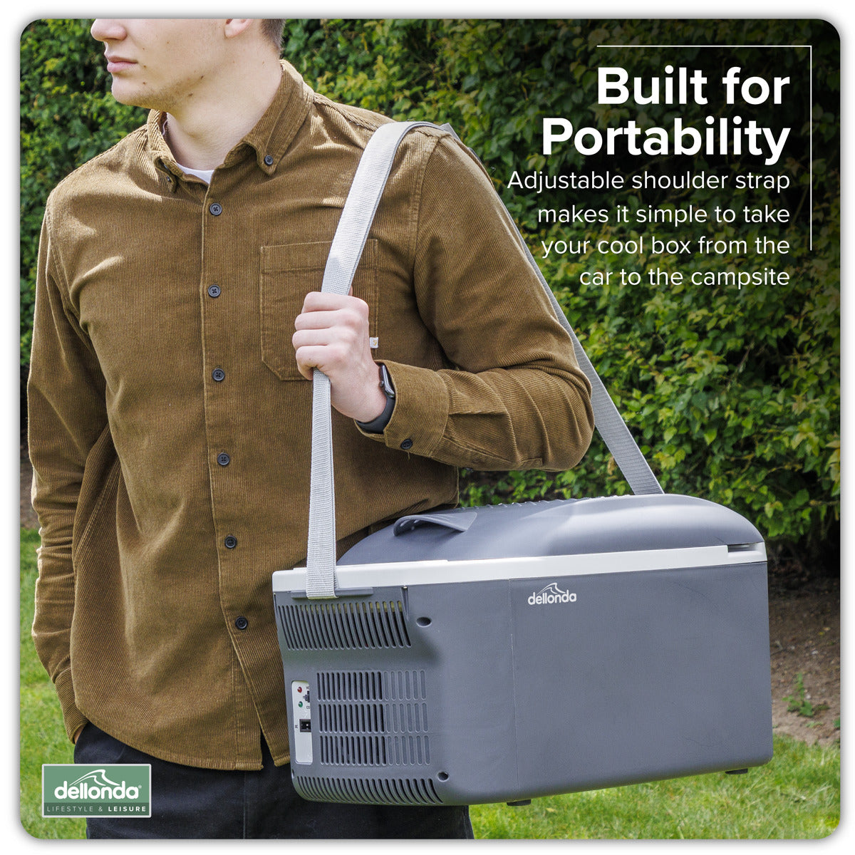 Dellonda 16L Portable Cool Box 12V/230V DL167