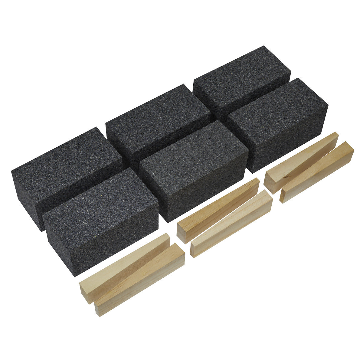 Worksafe 50 x 50 x 100mm Floor Grinding Block 24Grit - Pack of 6 FGB24