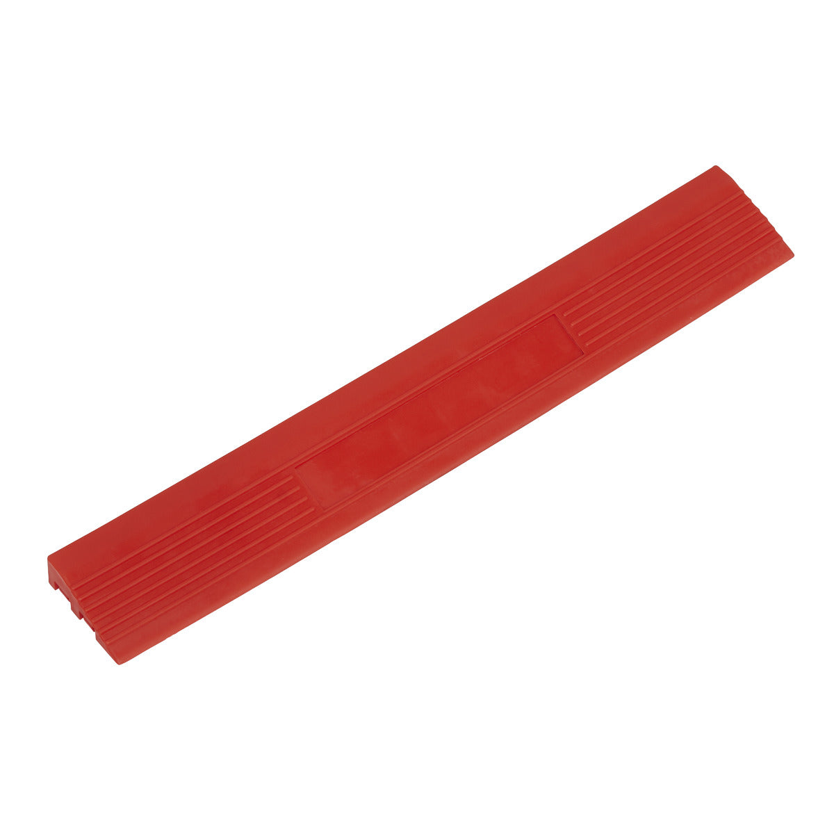 Sealey Polypropylene Floor Tile Edge 400 x 60mm, Red Male - Pack of 6 FT3ERM
