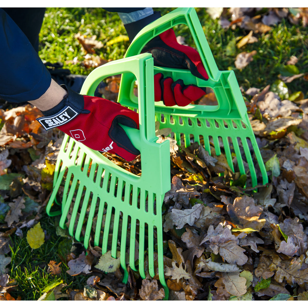 Sealey 2-in-1 Rake & Leaf Grabbers GTLG2