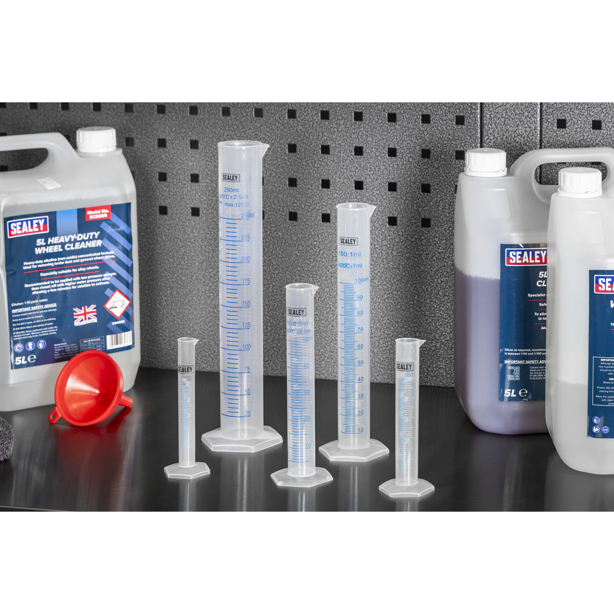Sealey Graduated Measuring Cylinder Set 5pc JMC05