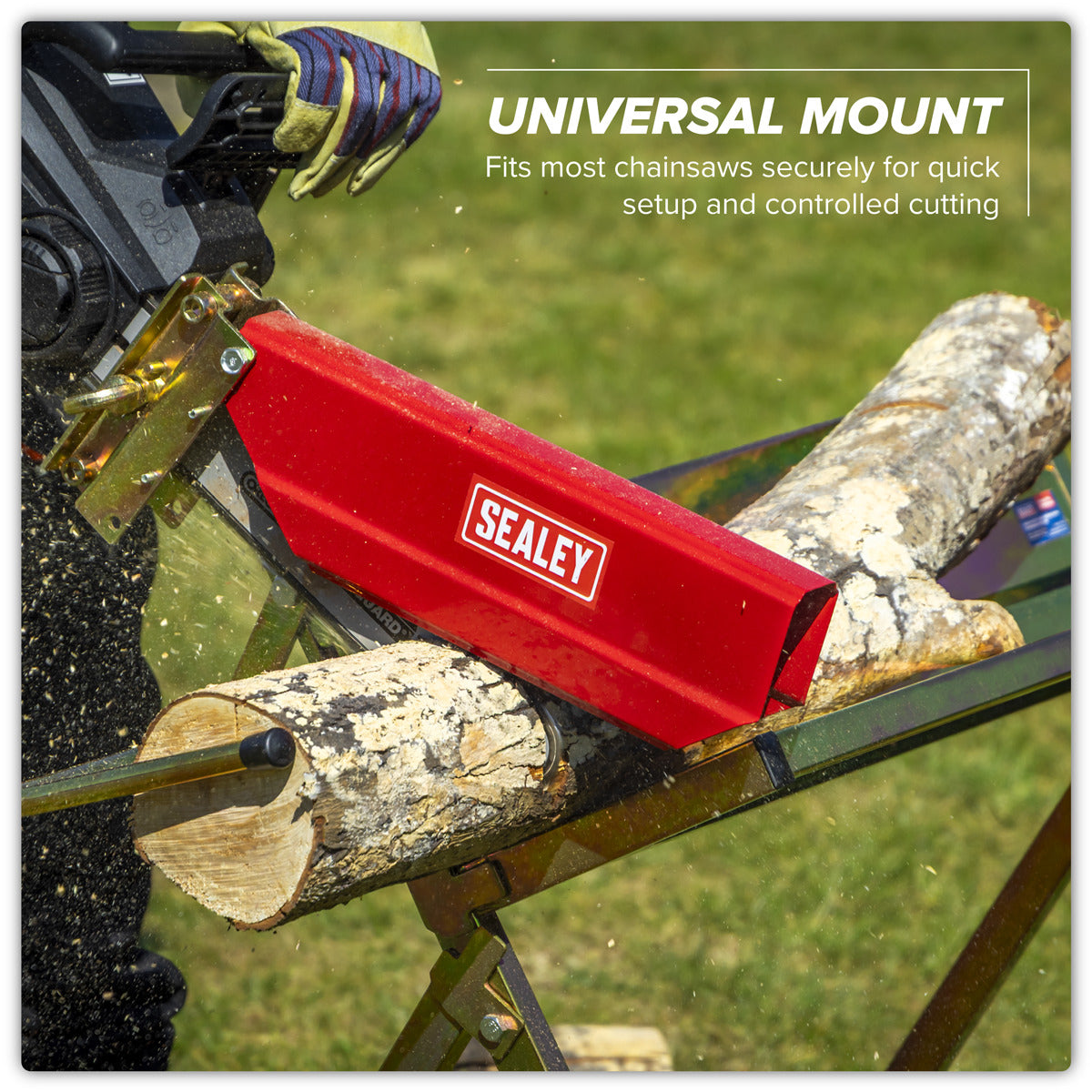 Sealey Heavy-Duty Sawhorse with Chainsaw Holder LSH150HD