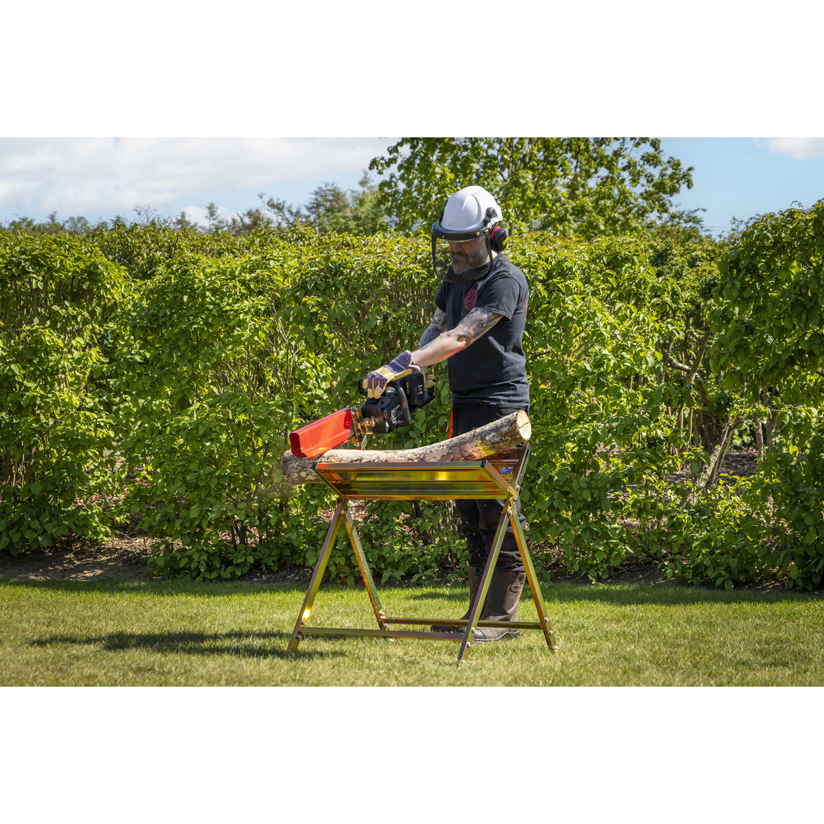 Sealey Heavy-Duty Sawhorse with Chainsaw Holder LSH150HD