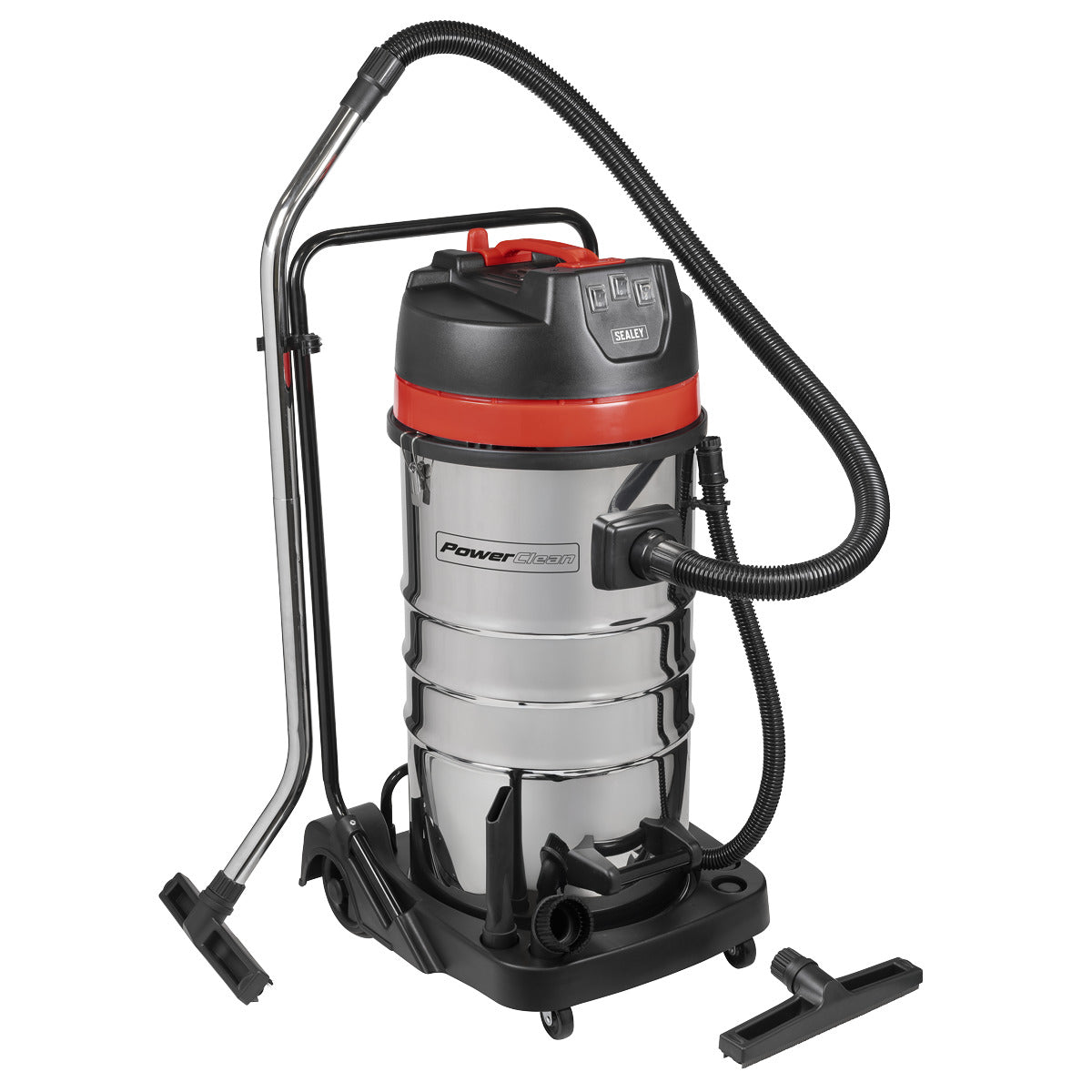Sealey 100L Vacuum Cleaner Wet & Dry with Stainless Steel Drum 3000W/230V PC4100