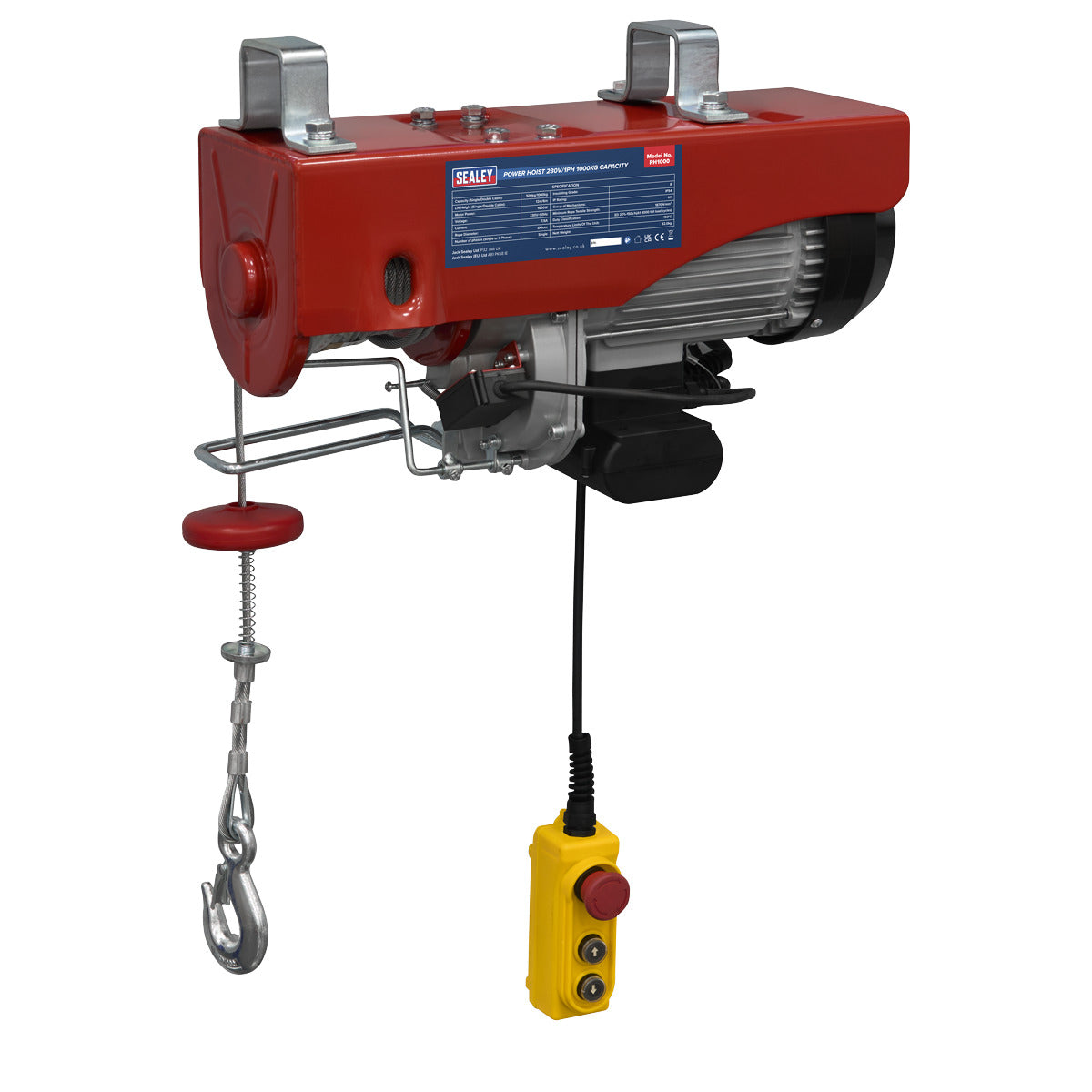Sealey Power Hoist 230V/1ph 1000kg Capacity PH1000
