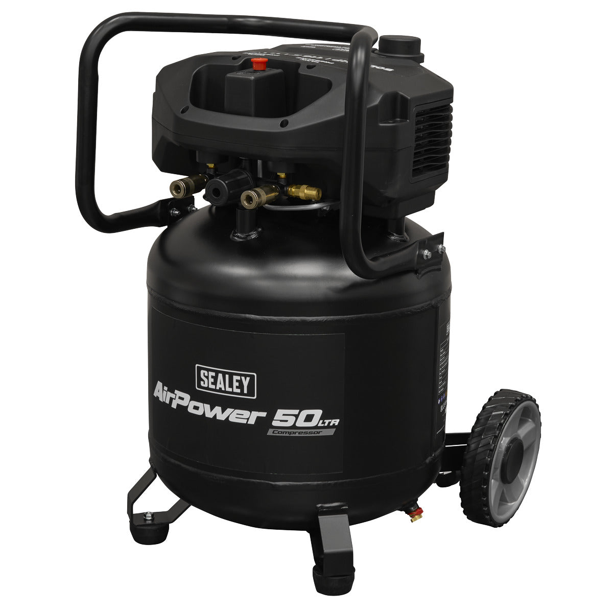Sealey 50L Oil Free Belt Drive Vertical Compressor 2hp SAC50V