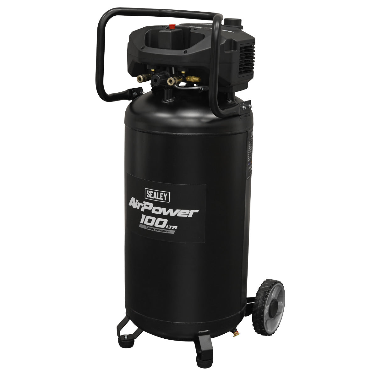 Sealey 100L Oil Free Belt Drive Vertical Compressor 2.5hp SAC100V