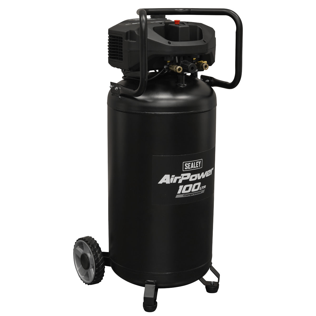 Sealey 100L Oil Free Belt Drive Vertical Compressor 2.5hp SAC100V