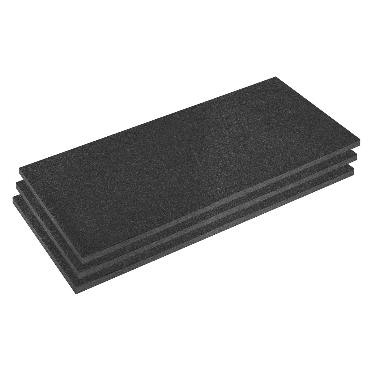 Sealey Easy Peel Shadow Foam 1200 x 550 x 30mm, Black/Black - Pack of 3 SFPK30BK