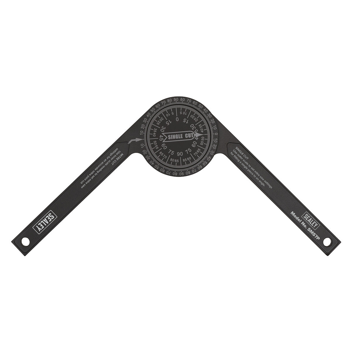 Sealey Aluminium Mitre Saw Protractor SMS7P