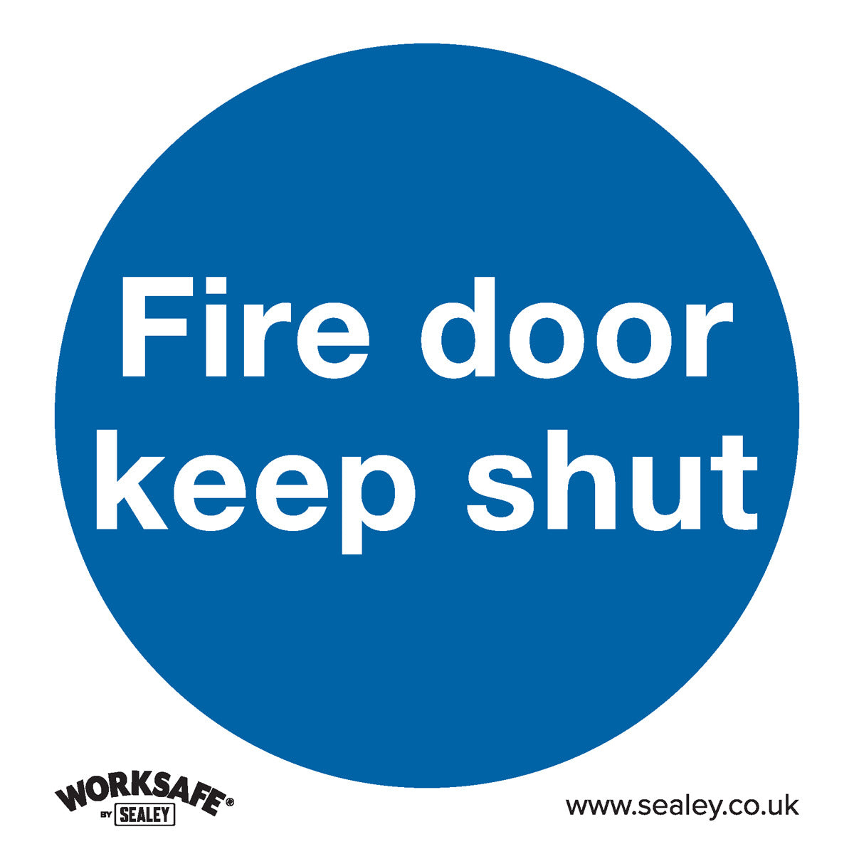 Worksafe Fire Door Keep Shut Safety Sign - Rigid Plastic SS1P1