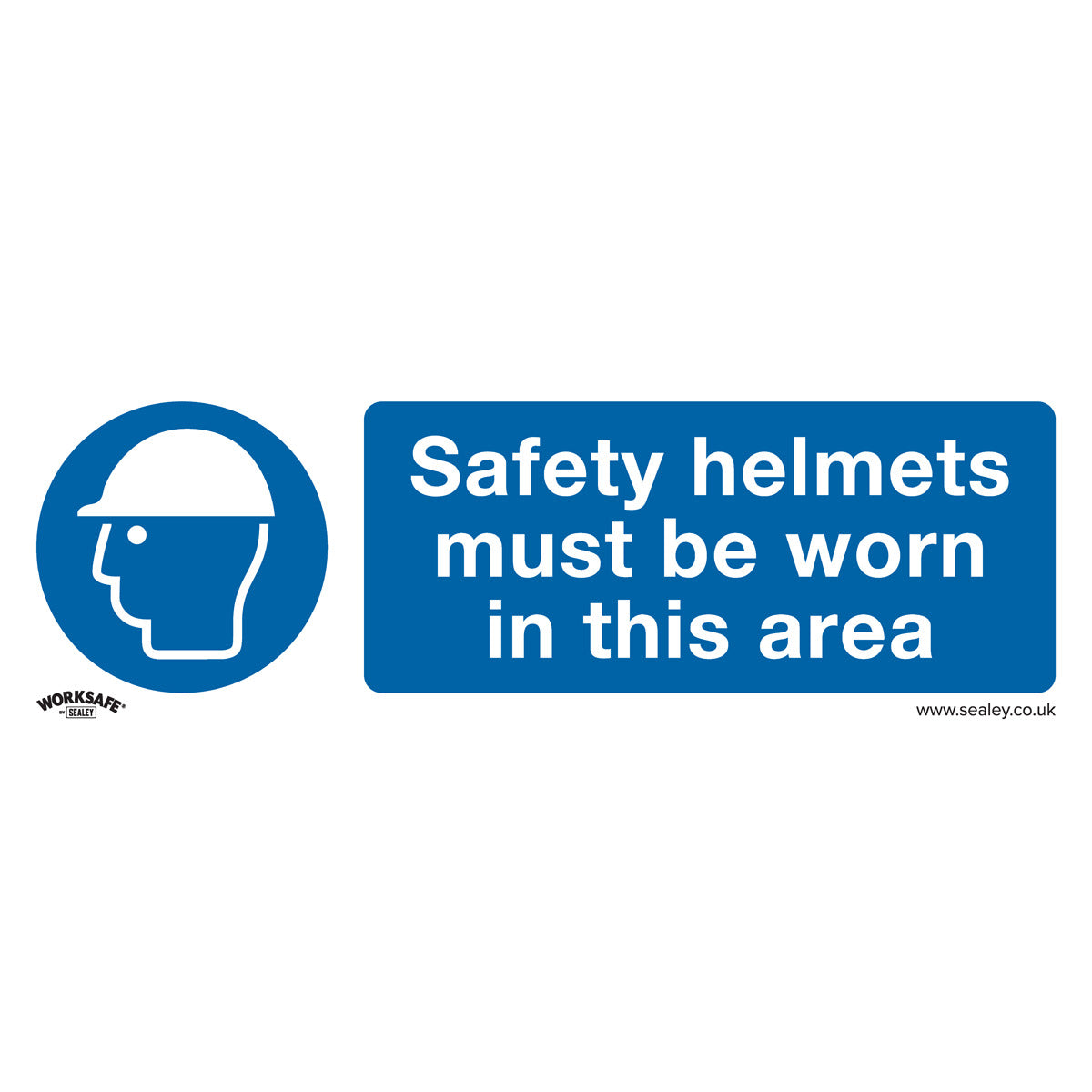 Worksafe Safety Helmets Must Be Worn In This Area Safety Sign - Rigid Plastic SS8P1