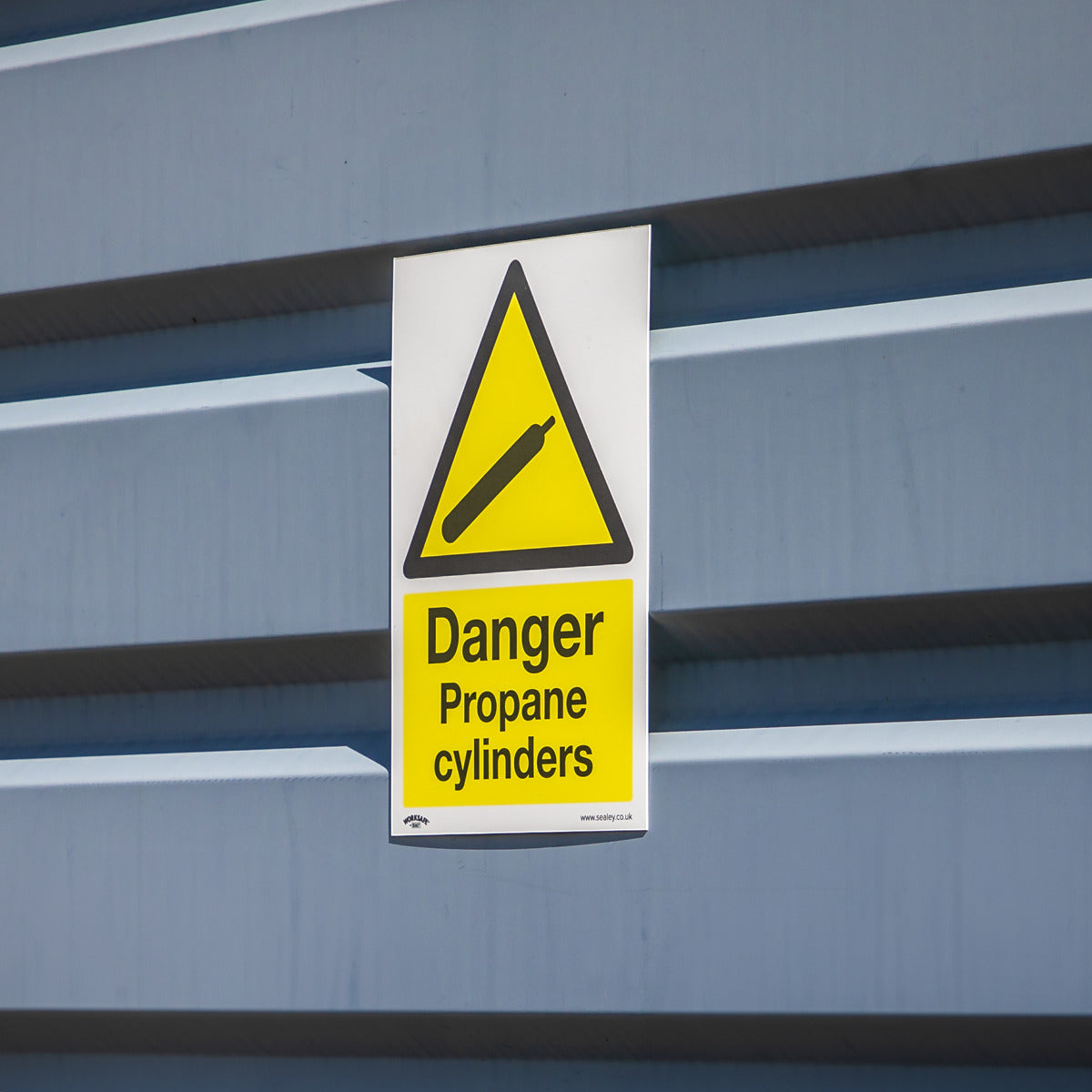 Worksafe Danger Propane Cylinders Safety Sign - Self-Adhesive Vinyl SS62V10