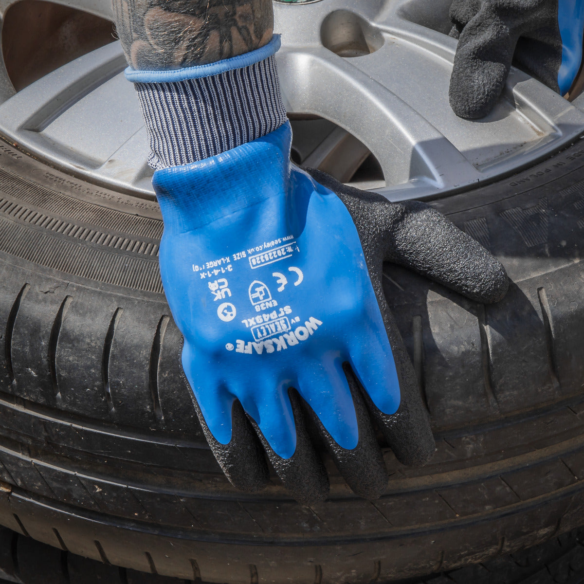Worksafe Waterproof Latex Gloves, X-Large - Pack of 6 Pairs SSP49XL/6