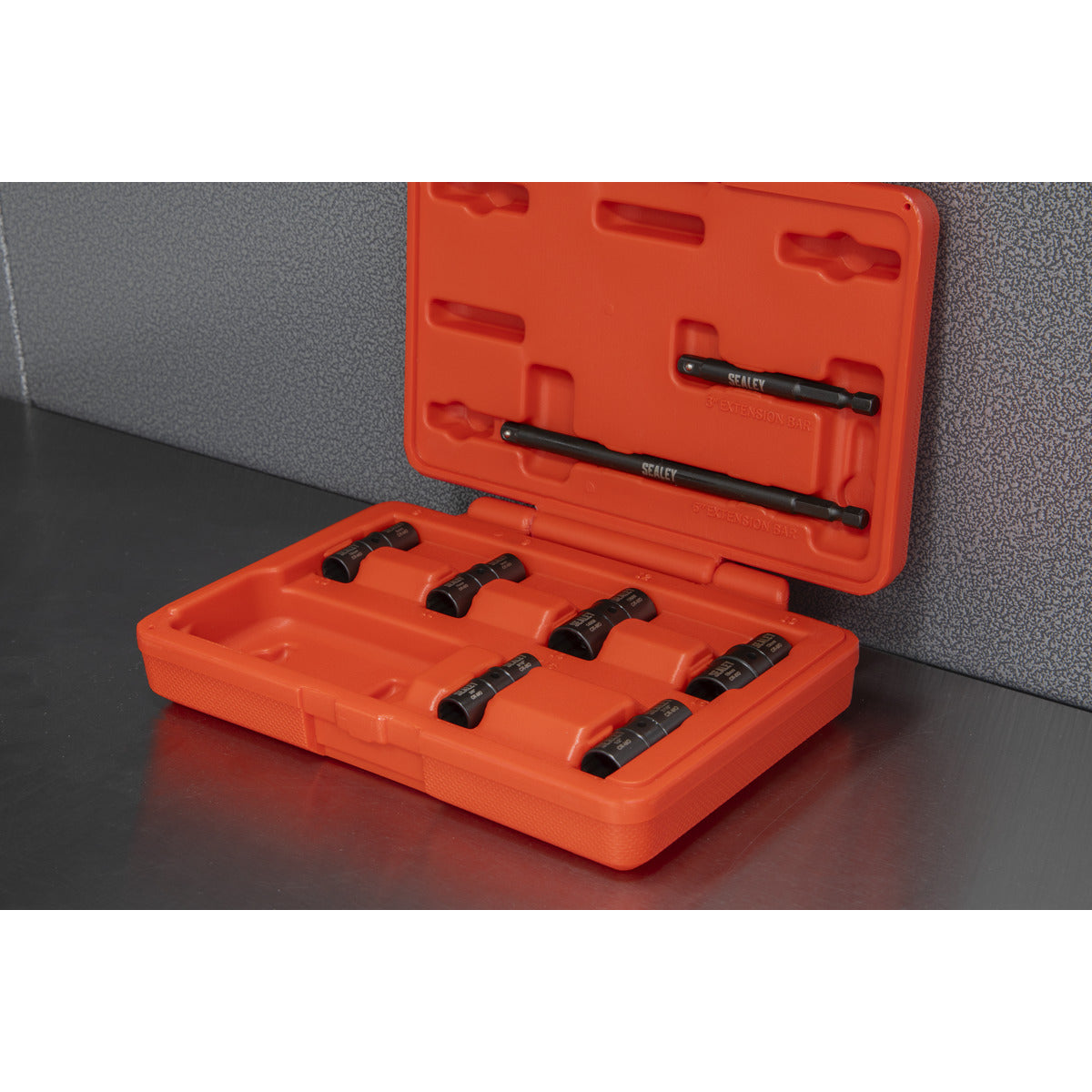 Sealey Flip Socket Set 1/4"Sq Drive 12-Point 8pc SX08