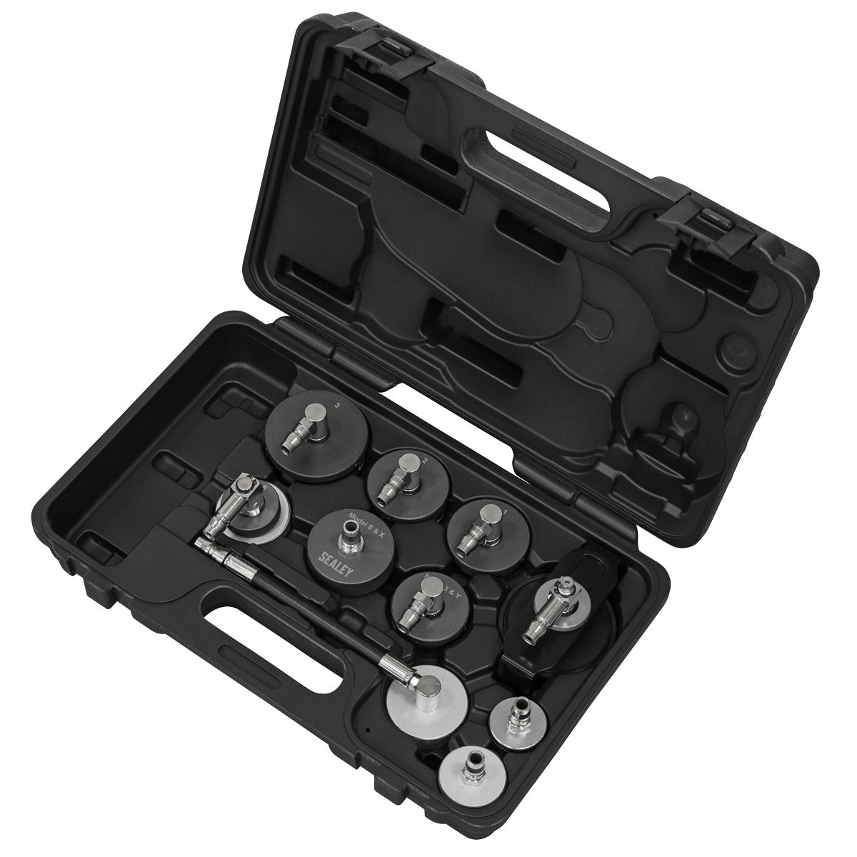 Sealey Brake & Clutch Pressure Bleeder Cap Set 10pc VS0204D