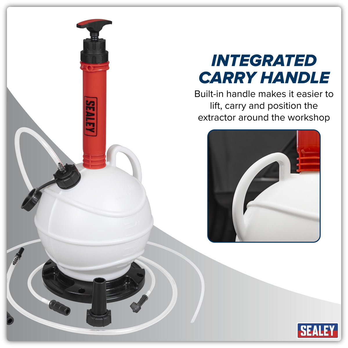 Sealey Manual Vacuum Brake & Fluid Extractor Pump 6L VS836