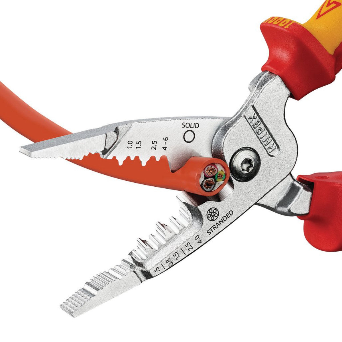 Knipex 13 76 200 ME VDE Wire Stripper with Multi-Component Grips, 200mm 13192
