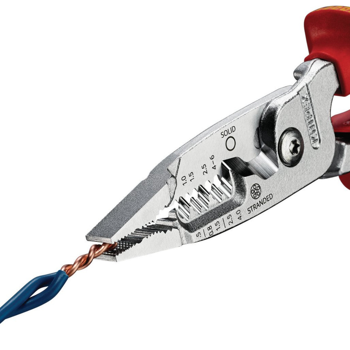 Knipex 13 76 200 ME VDE Wire Stripper with Multi-Component Grips, 200mm 13192