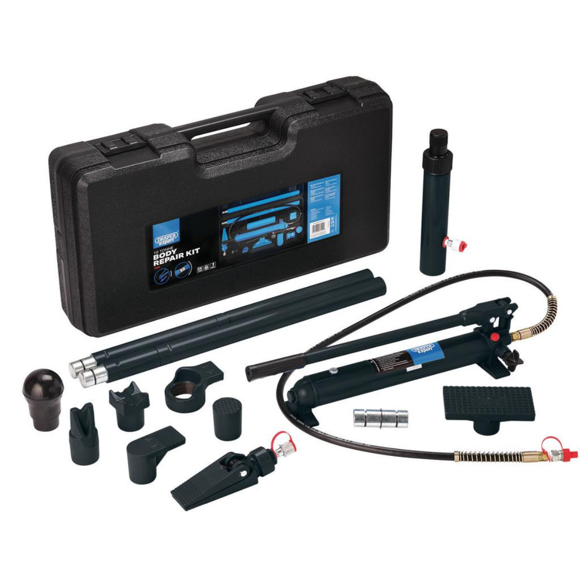 Draper Expert Hydraulic Body Repair Kit, 10 Tonne (14 Piece) 13930