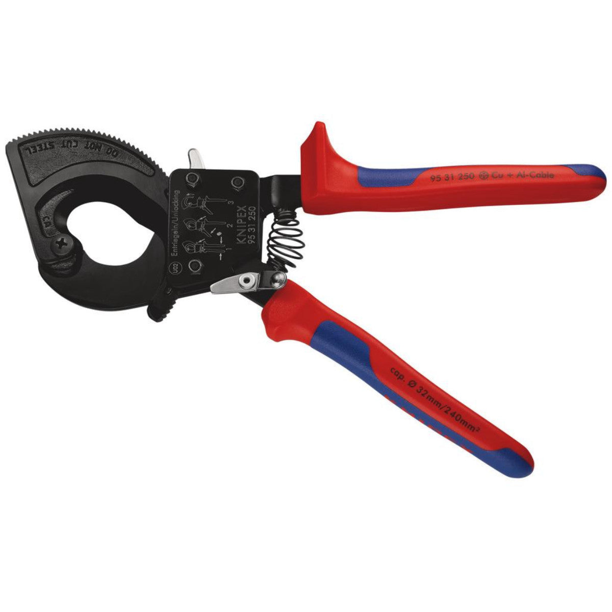 Knipex 95 31 250 Ratchet Action Cable Cutter, 250mm 18555