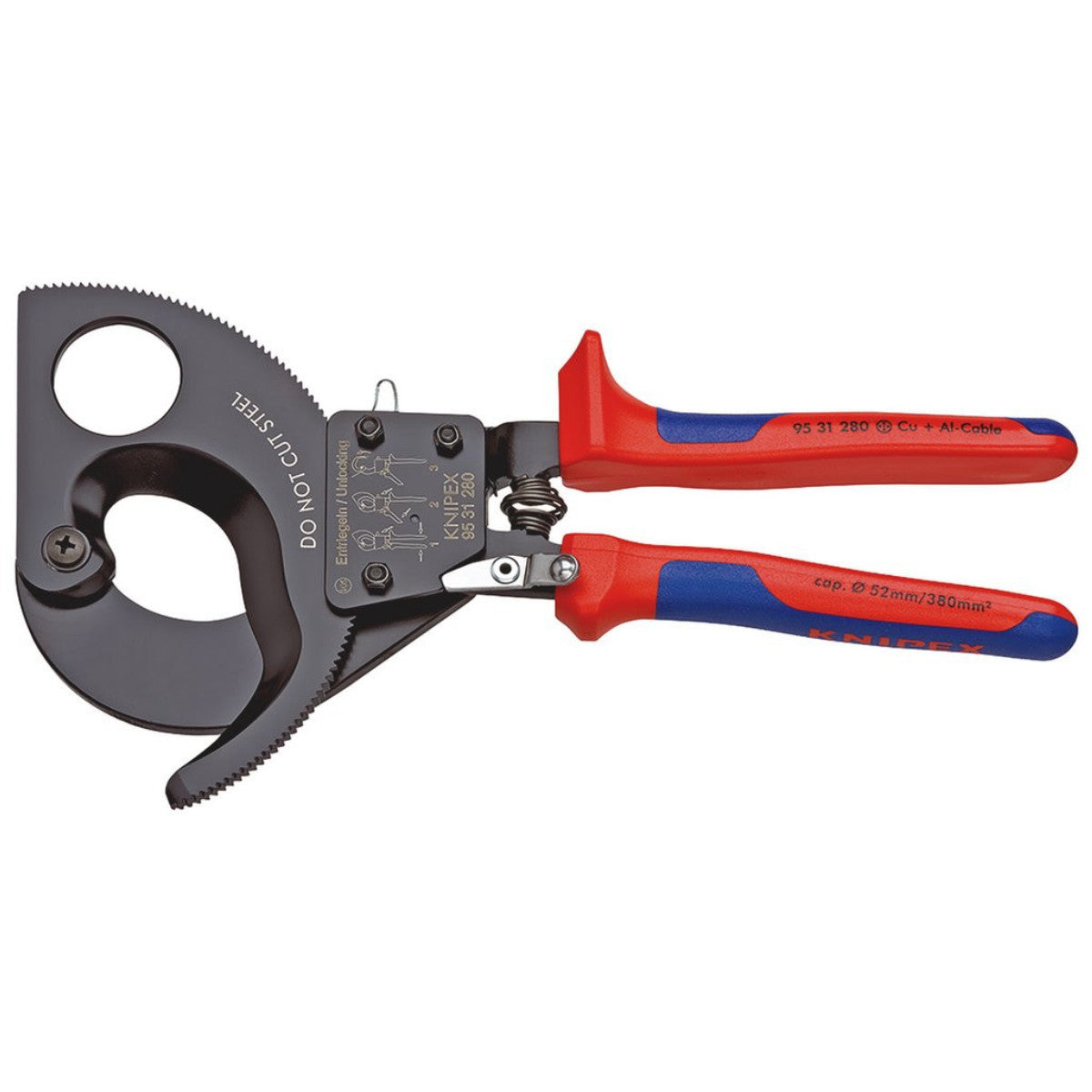 Knipex 95 31 280 Ratchet Action Cable Cutter, 280mm 18557