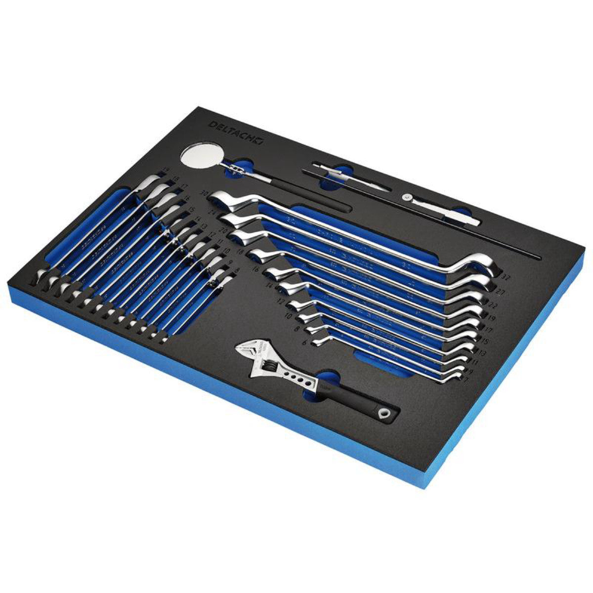 Draper Ring Spanner and Open End Ratchet Set in EVA Foam Inlay (27 Piece) 29712