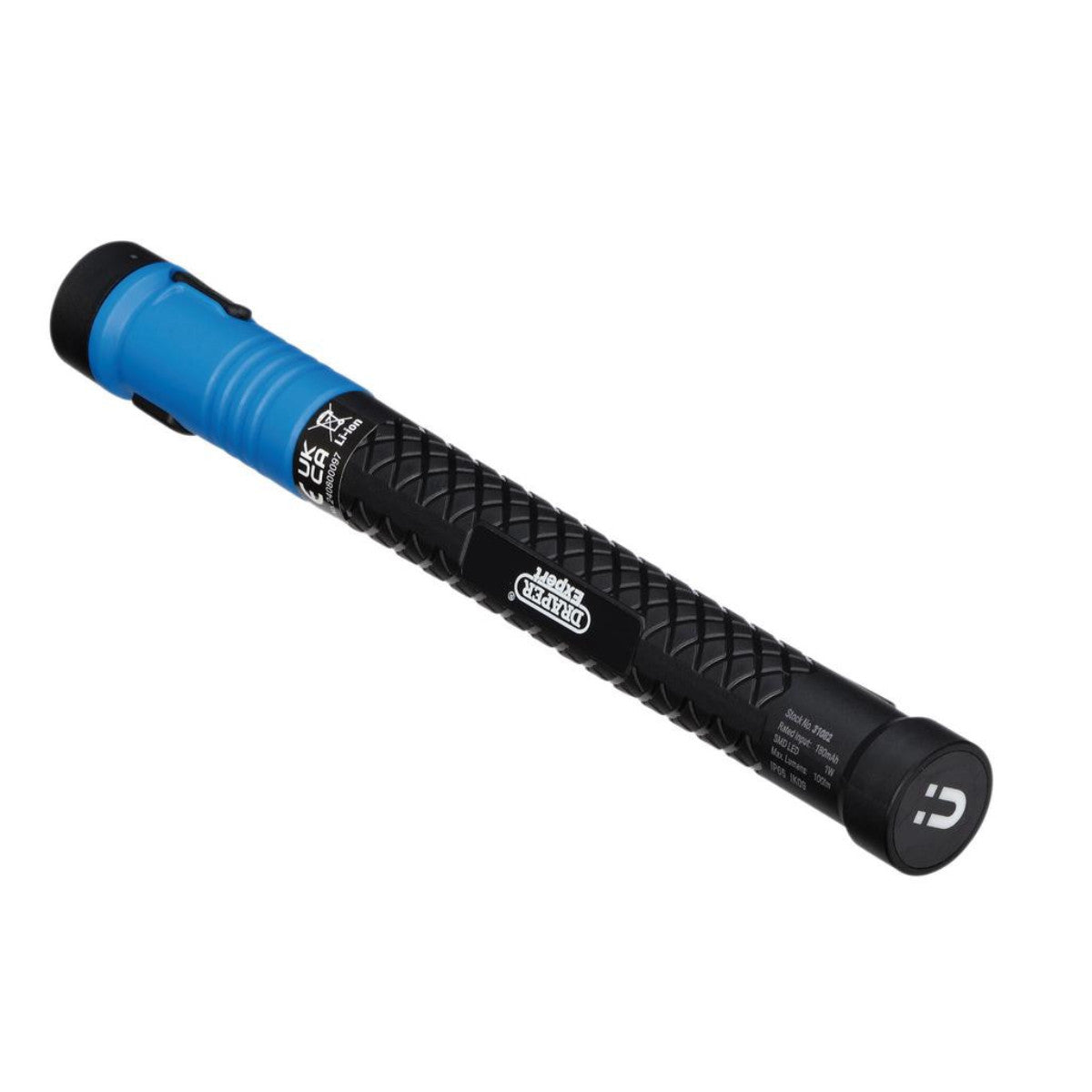 Draper Expert SMD LED USB Rechargeable Telescopic Torch with Magnetic Pickup, 1W, 100 Lumens, USB-C Cable Supplied 31082