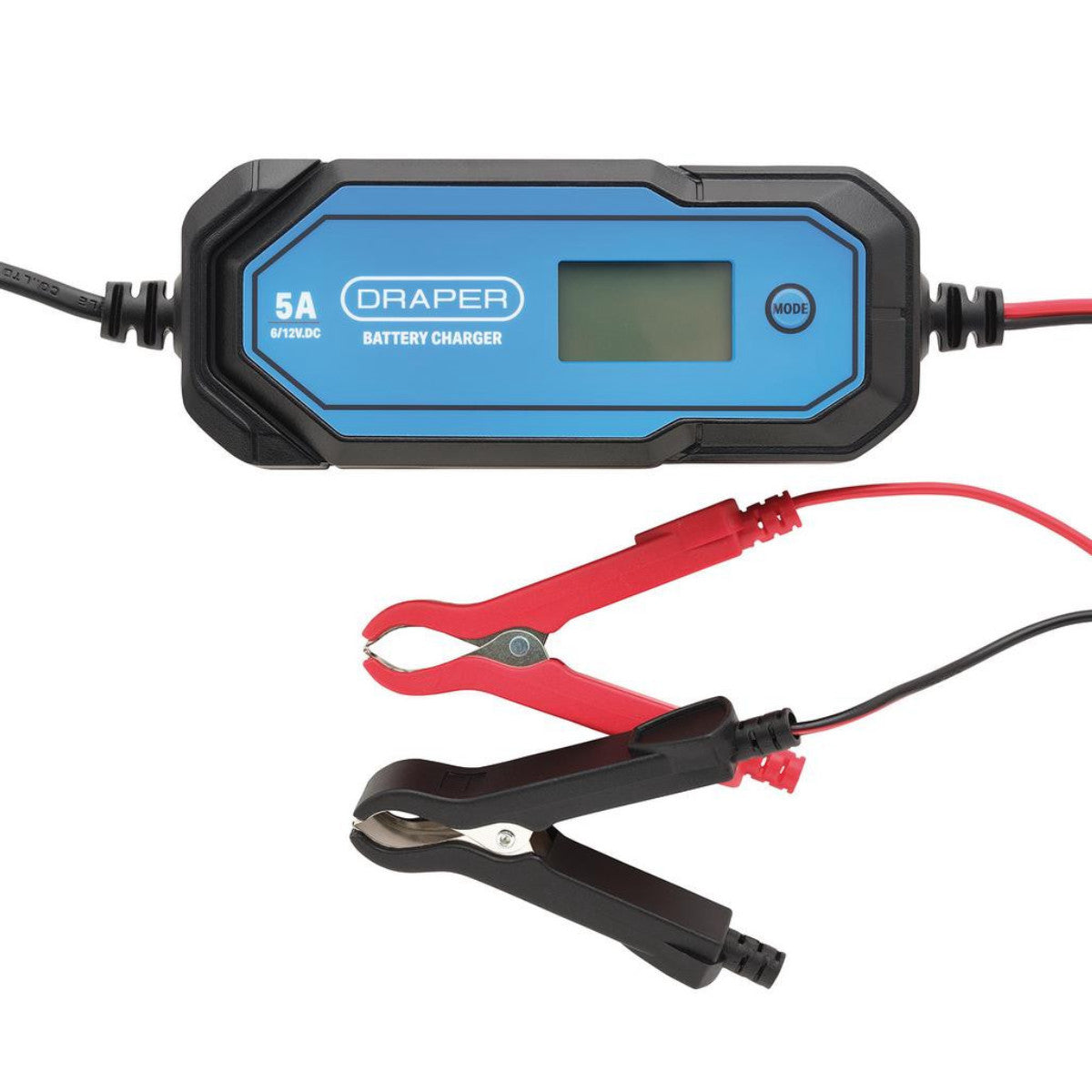 Draper 5A 6/12V Smart Battery Charger LCD 32307