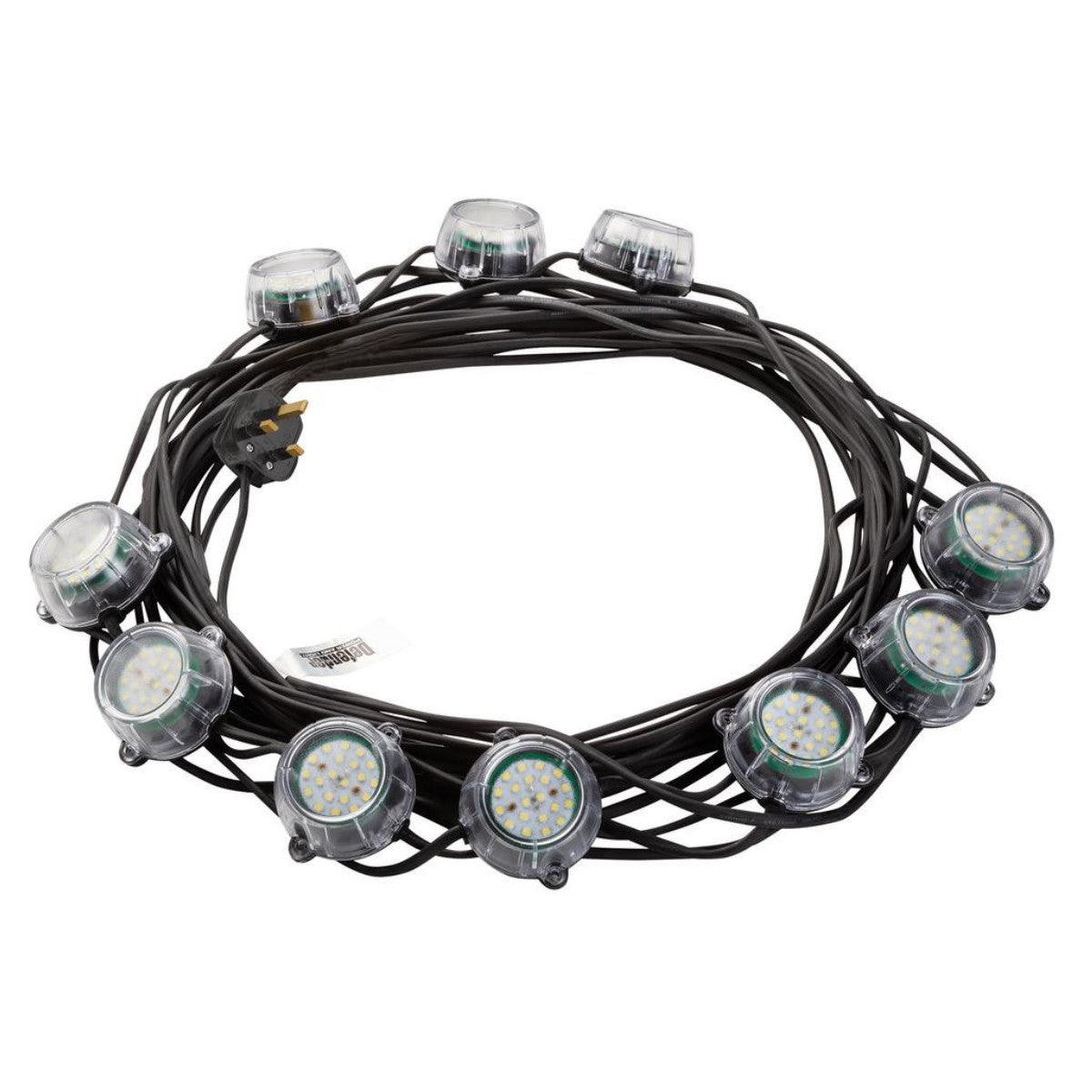 Defender E89353 230V 50W Heavy Duty LED Encapsulated Festoon String Lights, 22m 34750