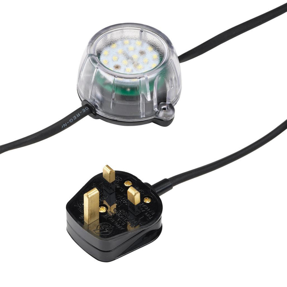 Defender E89353 230V 50W Heavy Duty LED Encapsulated Festoon String Lights, 22m 34750