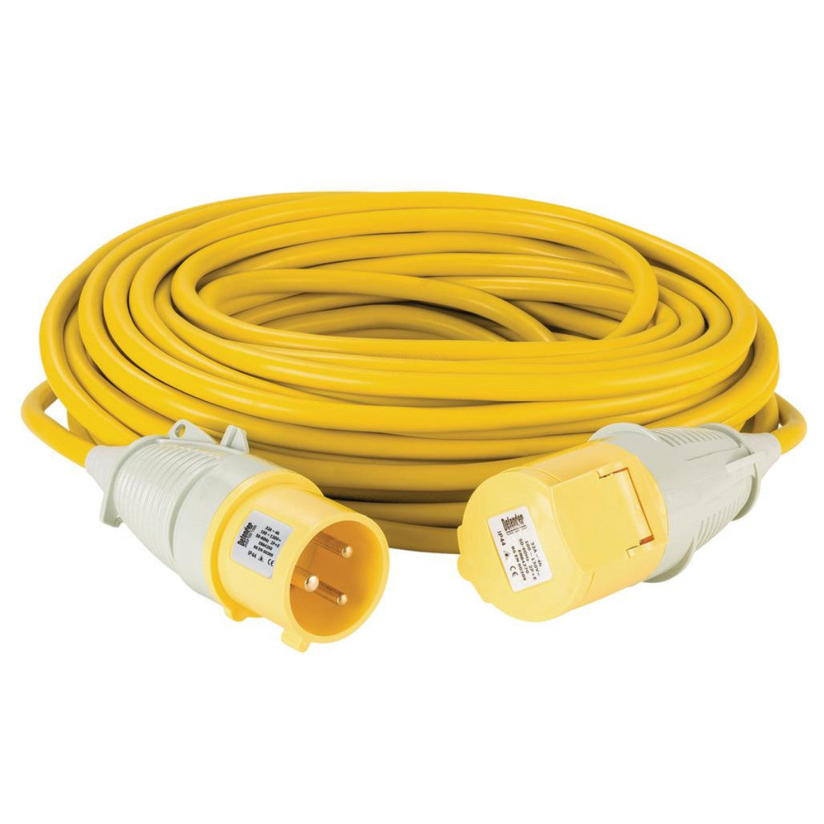 Defender E85262 110V Extension Lead Yellow 4mmÂ², 32A, 25m 35063