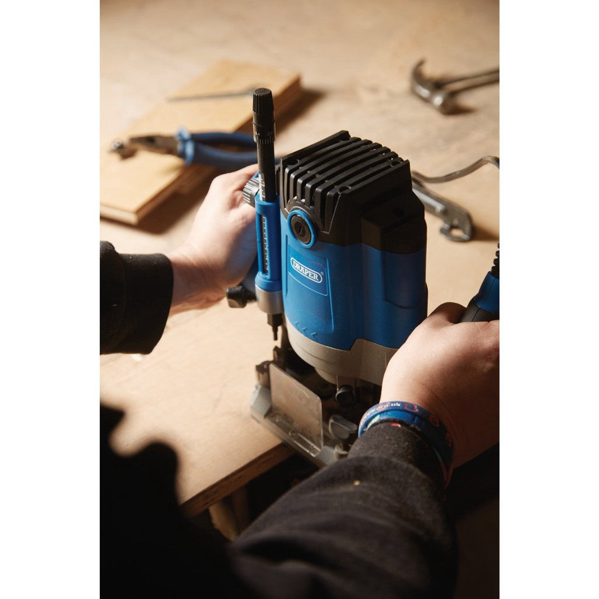 Draper 230V Variable Speed Router, 1/2", 1800W 02520