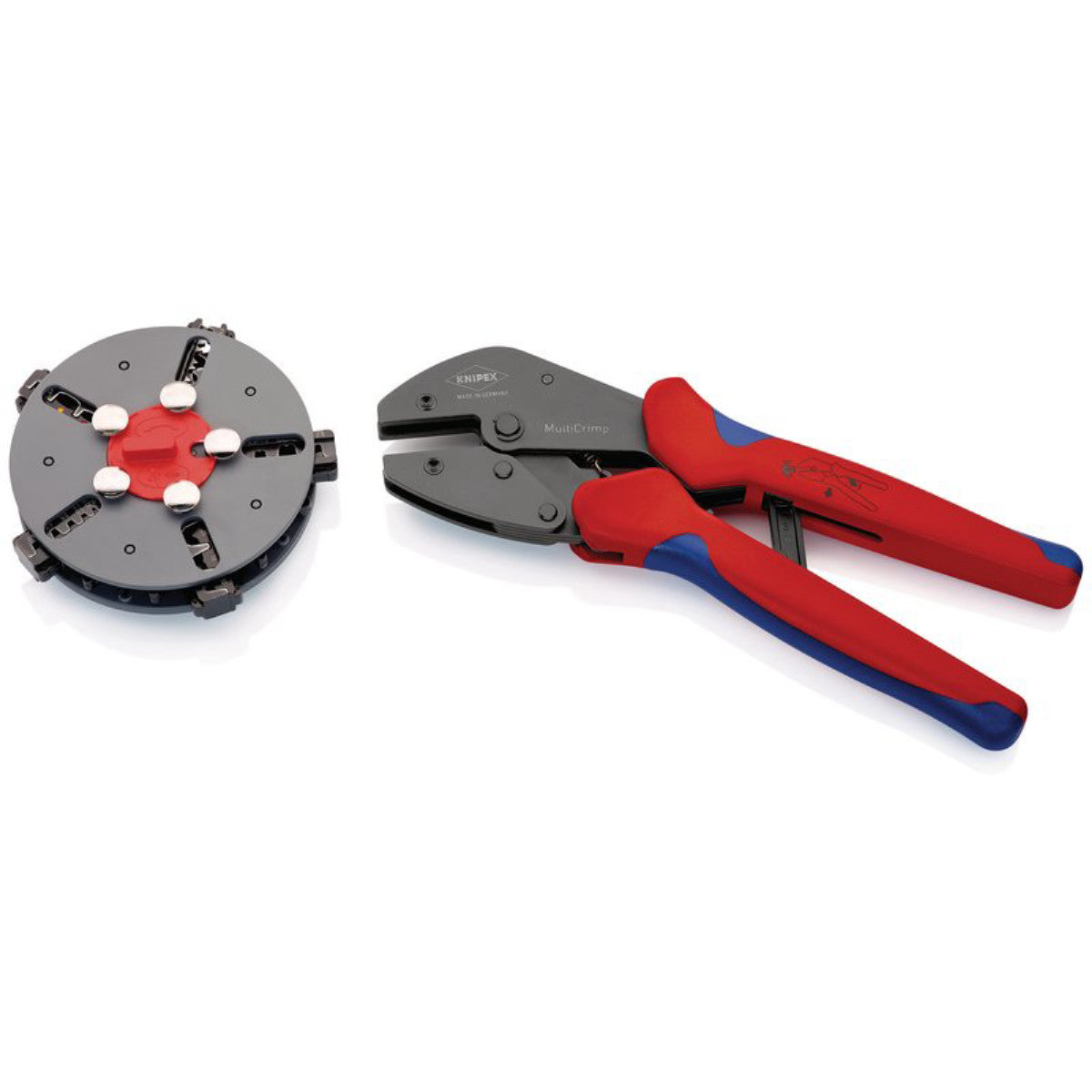 Knipex 97 33 02 MultiCrimp Lever Action Crimping Pliers, 0.5 — 6.0 mm² Capacity, 250mm 07992
