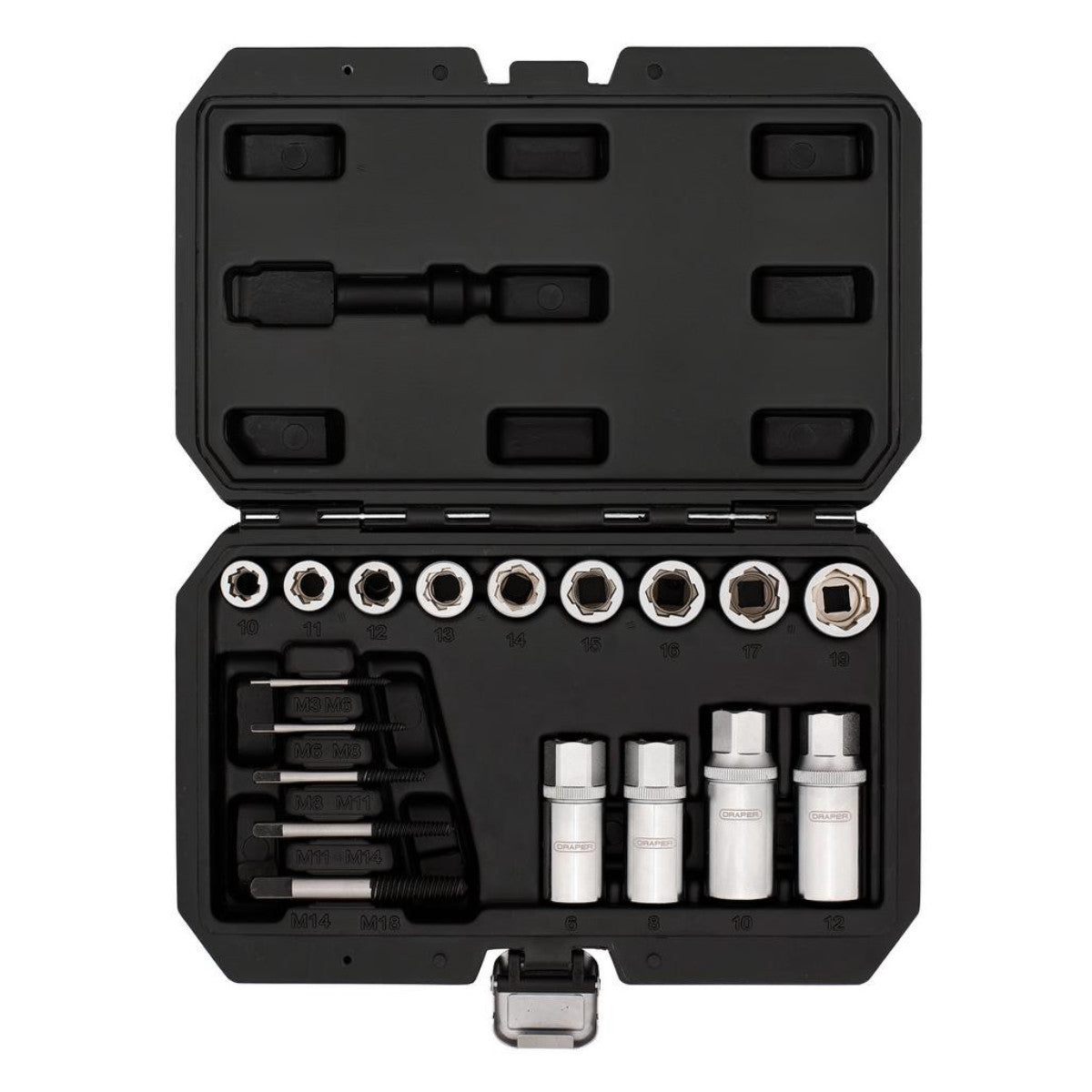 Draper Nut Bolt Stud and Screw Extactor Set (18 Piece) 31812