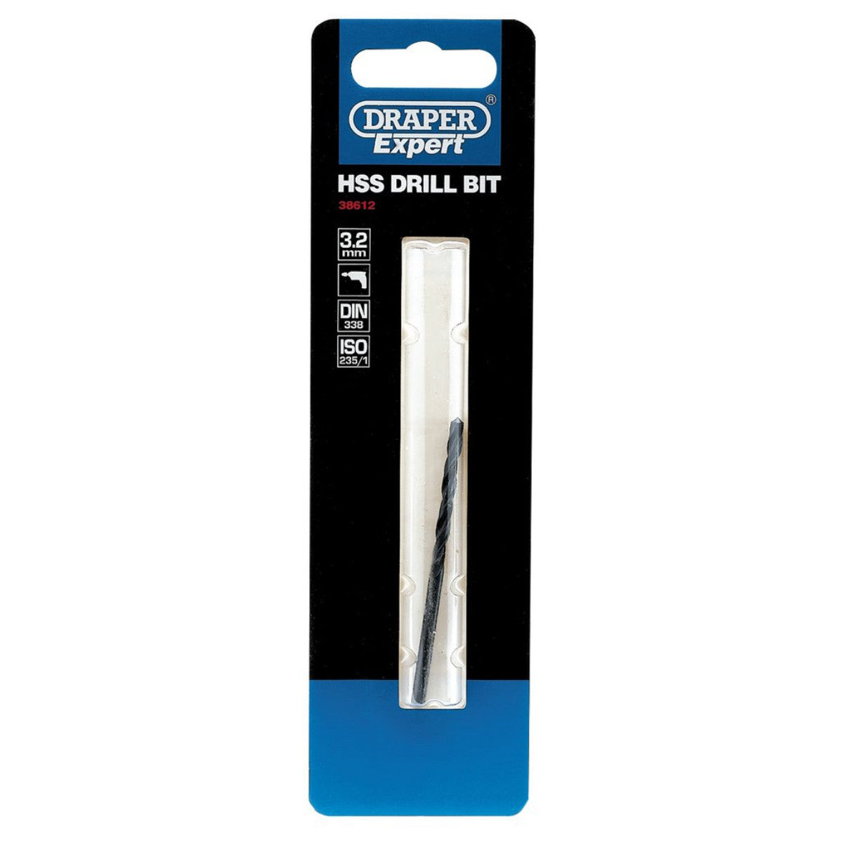 Draper Expert HSS Drill Bit, 3.2 x 50mm 38612